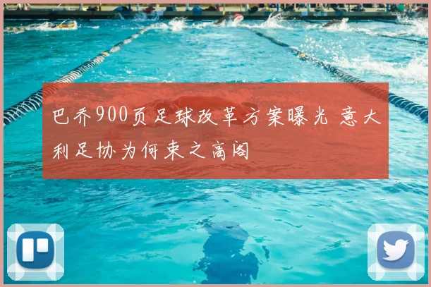 巴乔900页足球改革方案曝光 意大利足协为何束之高阁